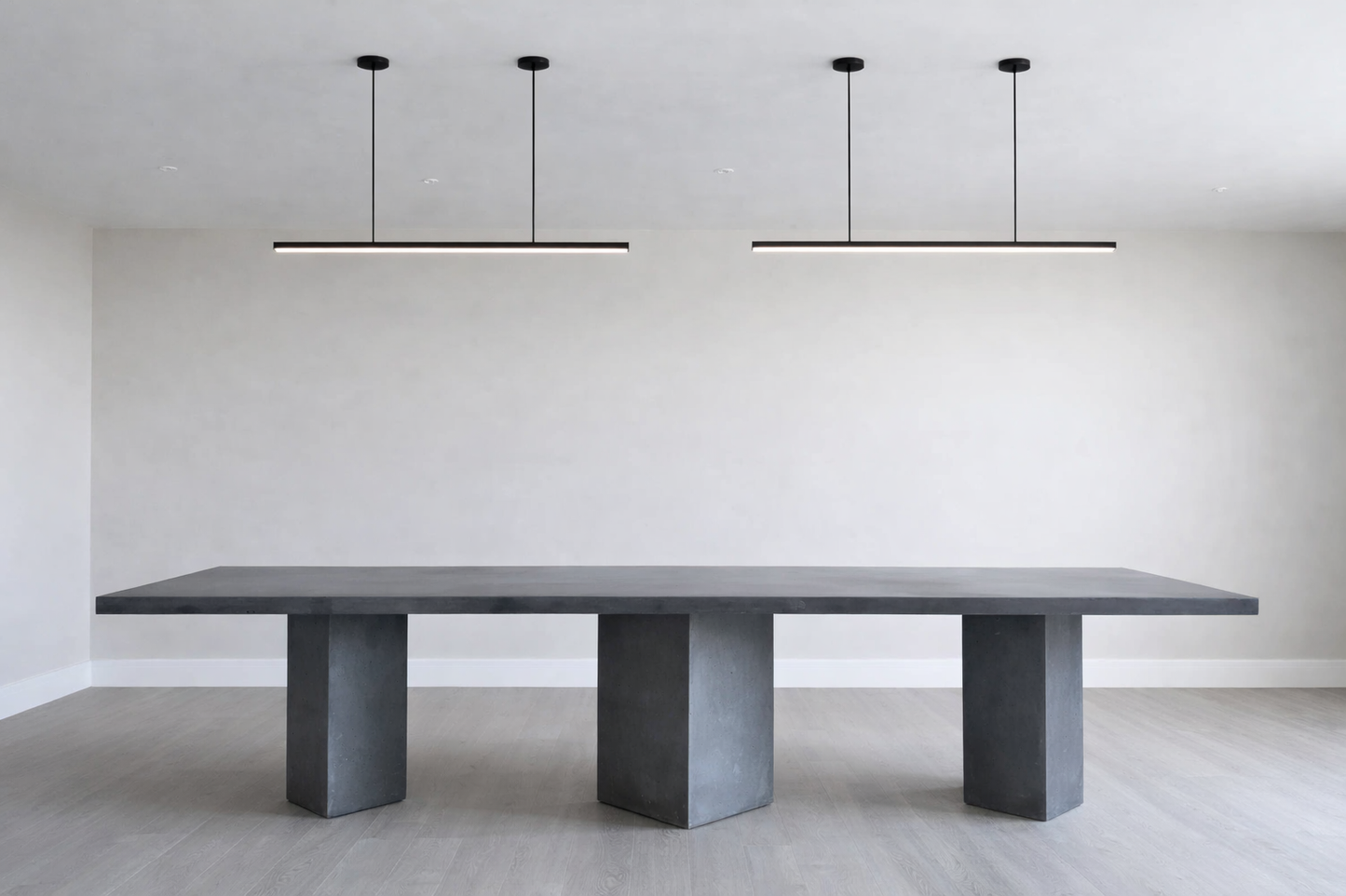 Brutalist 4 Meter Concrete Dining Table