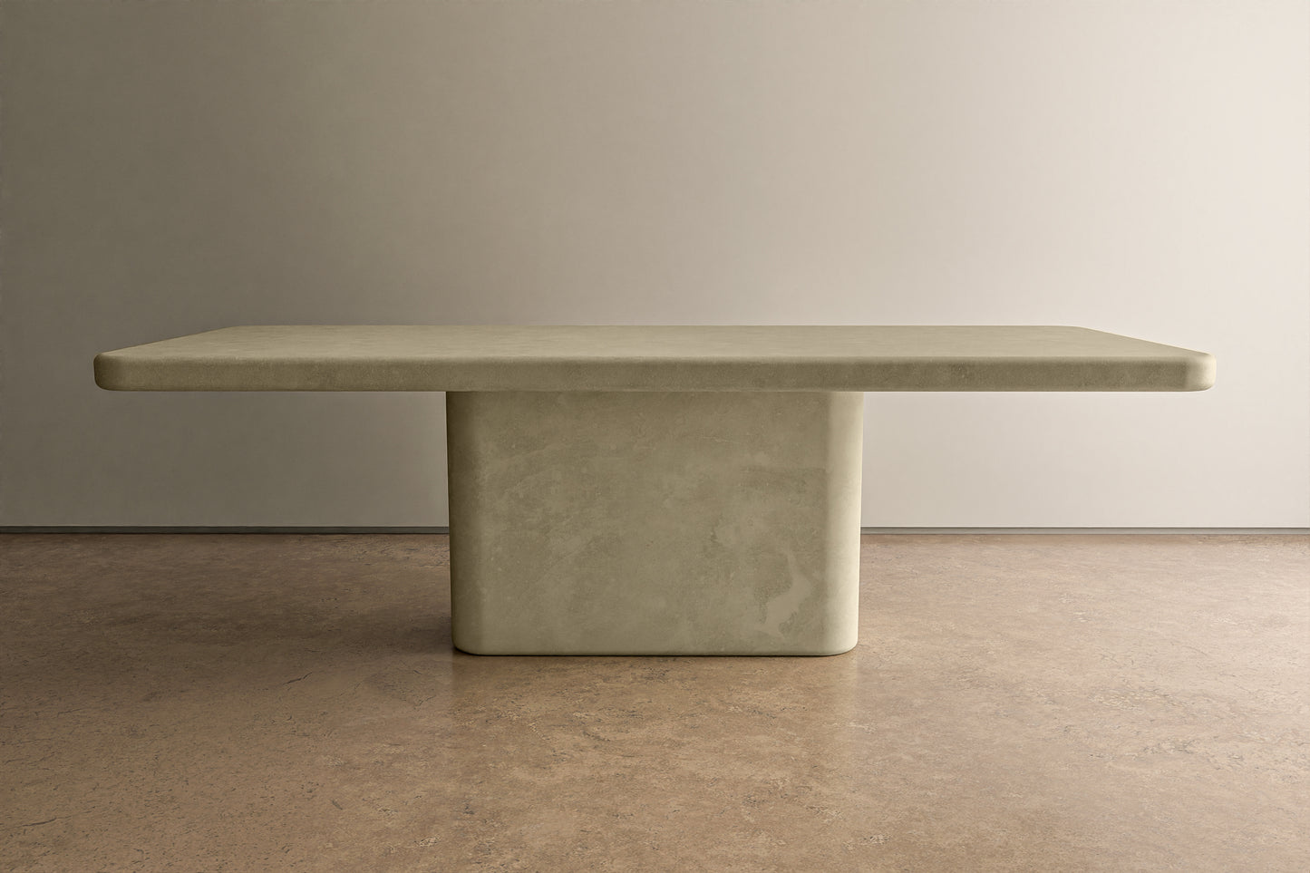Smooth Rectangular Concrete Table