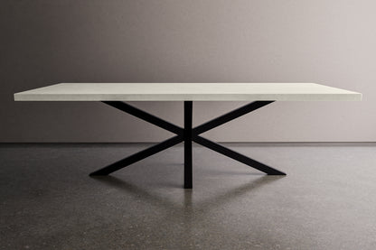 Rectangle Concrete Table with Spider Base