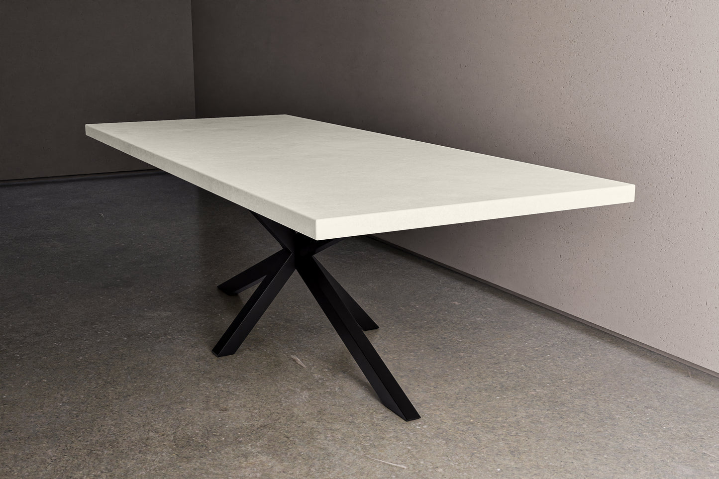 Rectangle Concrete Table with Spider Base
