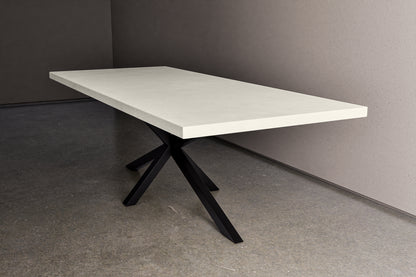 Rectangle Concrete Table with Spider Base
