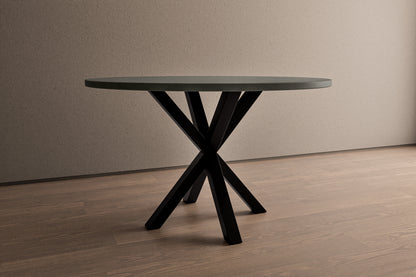 Circular Concrete Table with Spider Base