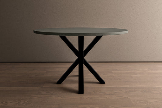 Circular Concrete Table with Spider Base
