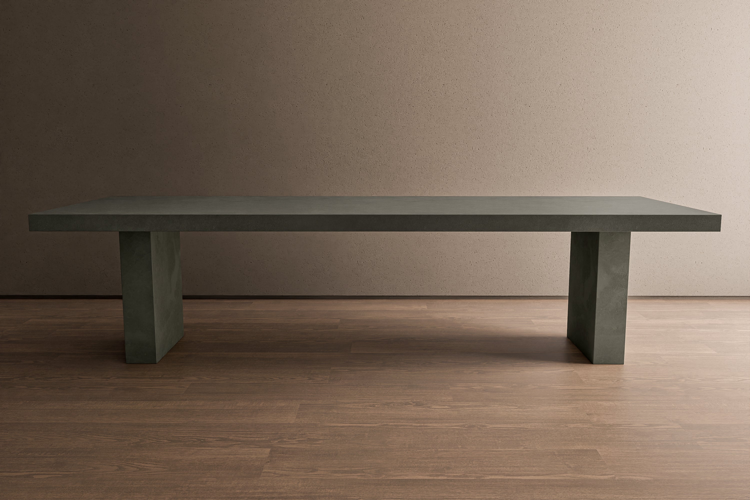 Rectangular Block Table Set Up Pier - Rectangular Concrete Table – Little London Studio