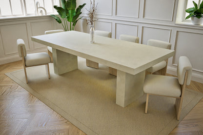Rectangle Table with Block Legs