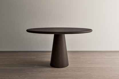 Circular Concrete Table with Cone Base