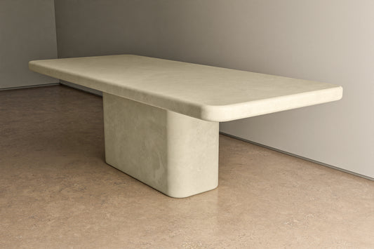 Smooth Rectangular Concrete Table