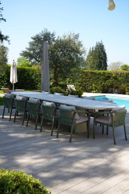 Axis - Oval Concrete Table