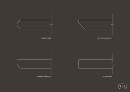 Smooth Curved Oval Concrete Table