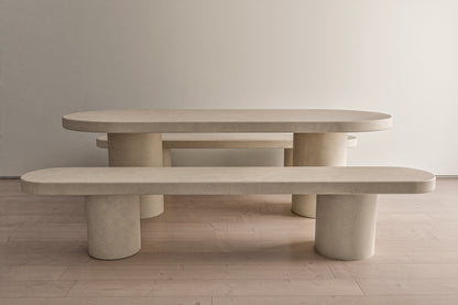 Portico Set - Oval Concrete Table Set