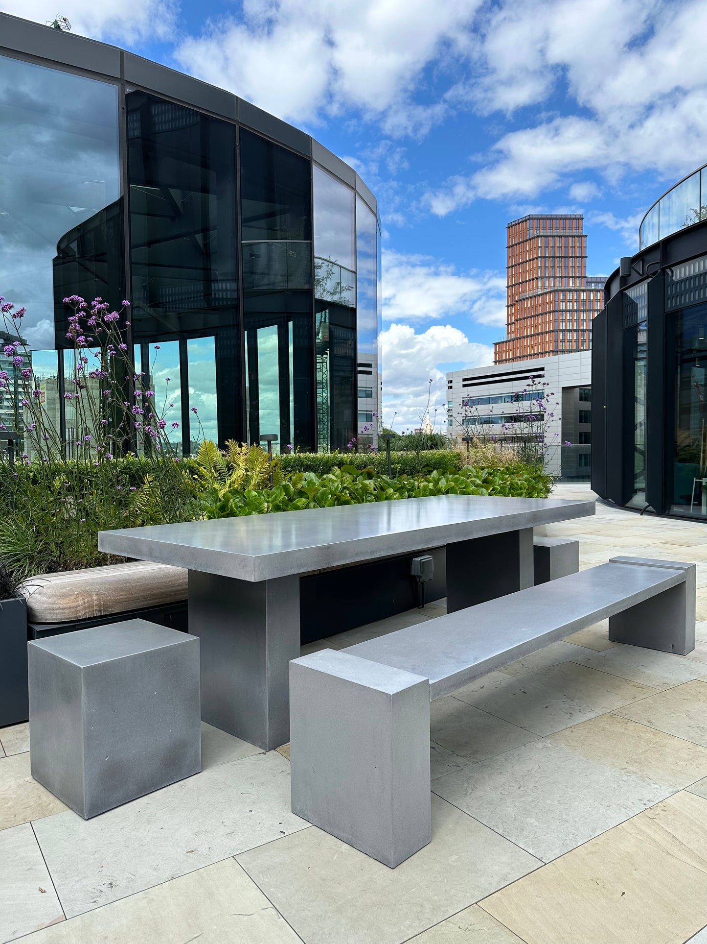 Rectangle Table with Block Legs