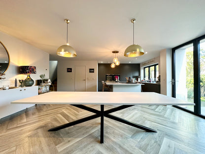 Rectangle Concrete Table with Spider Base