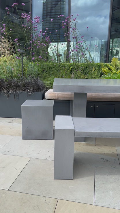 Rectangle Table with Block Legs
